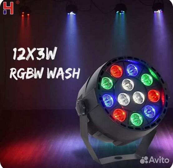 Прожектор LED PAR 12*3