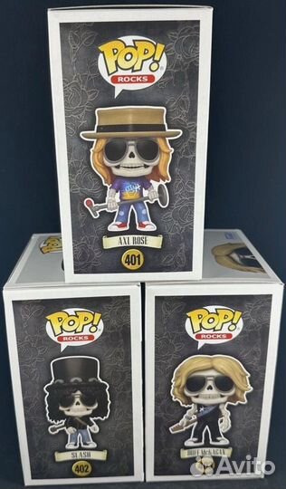 Funko pop Rocks Guns n Roses (exc) (лот 3 фигурки)