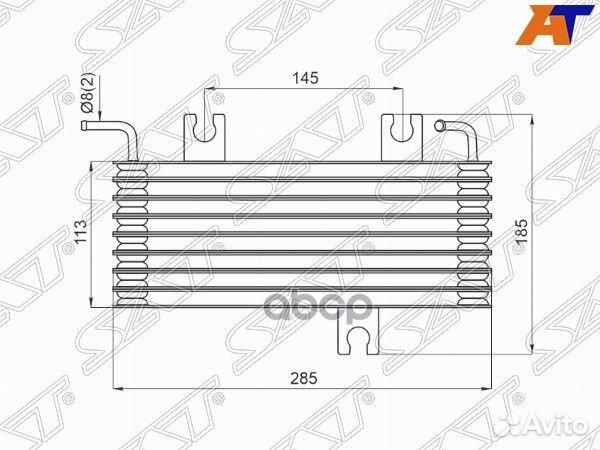 Радиатор охлаждения CVT nissan qashqai 06-13 ST