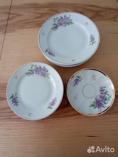 Разная посуда из сервиза Сирень Дулево Винтаж