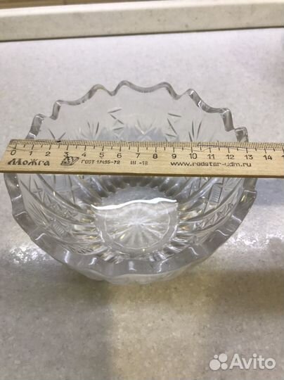 Вазачка хрустальная