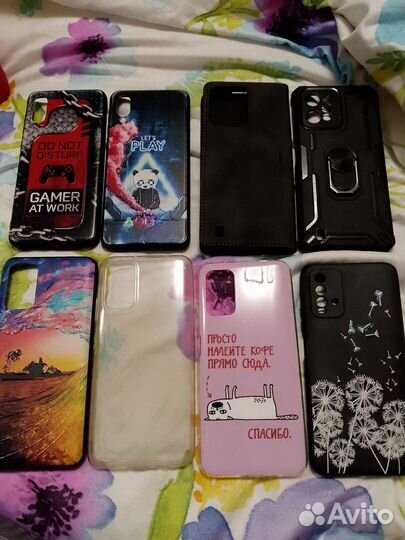 Чехлы б. У на телефон Редми 9т и не только