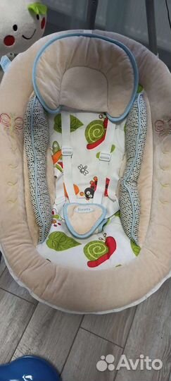 Детские электронные качели шезлонг