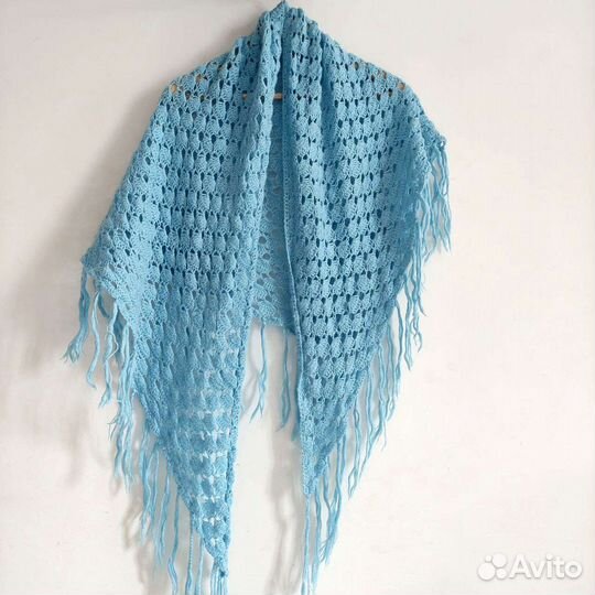 Платок шаль с бахромой