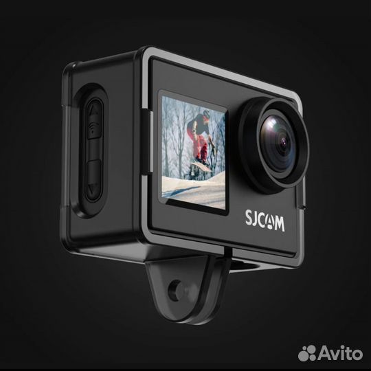 Экшн-камера с двойным экраном и чехлом от воды