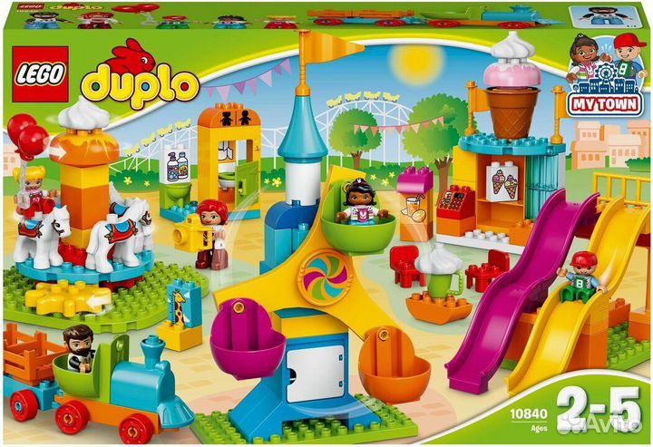 Lego duplo парк аттракционов