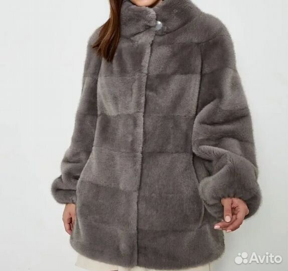 Искусственная шуба короткая 48-50