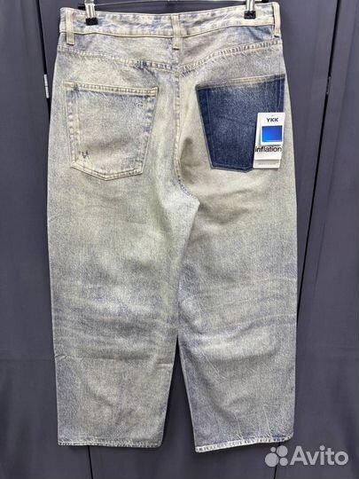 Джинсы светлые широкие (оверсайз)