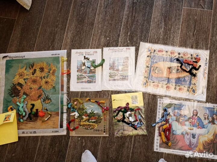 Вышивка крестом остатки наборов