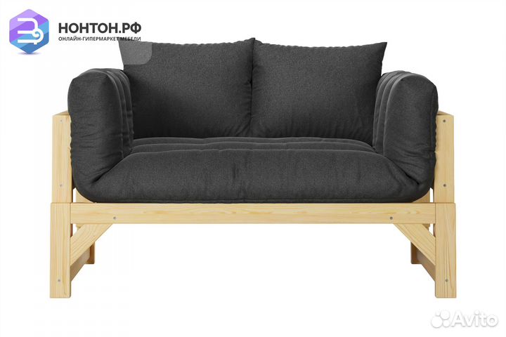 Диван кушетка Амбер темно-серый