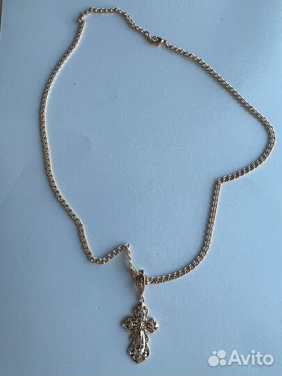 Крестик с цепочкой