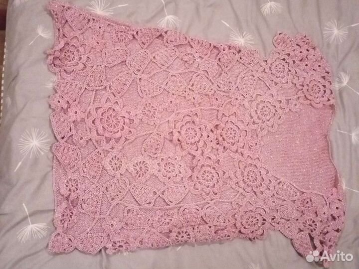 Ручная вязка, ажур, люрекс