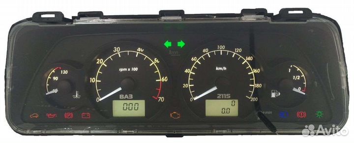 Комбинация приборов чёрные кольца 2113, 2114, 2115