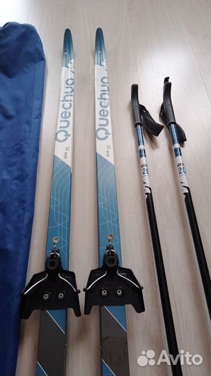 Лыжи 160 см с палками детские