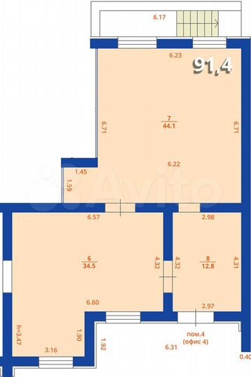 Свободного назначения, 94.1 м²