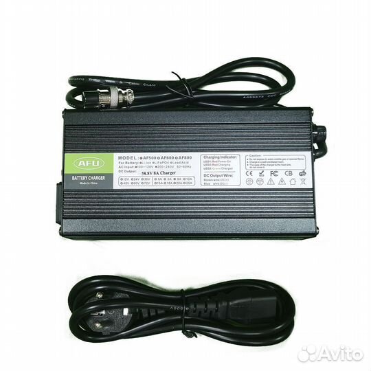 Зарядка для электровелосипеда 52V(58.8V) /8A CC-CV