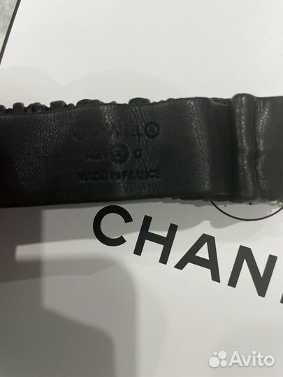 Кожаный ремень пояс Chanel