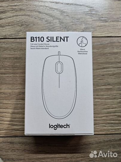Мышь тихая logitech новая