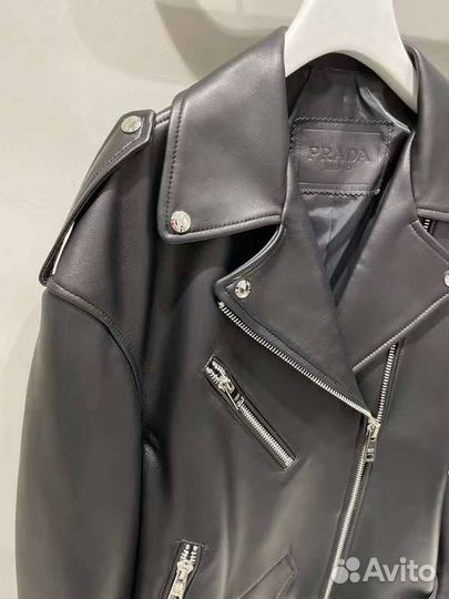 Кожаная куртка косуха Рrаda