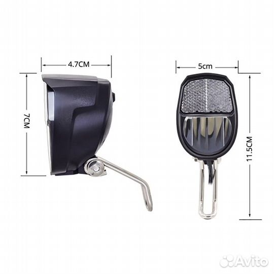 Фонарик динамо для велосипеда