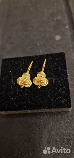 Золотые серьги СССР