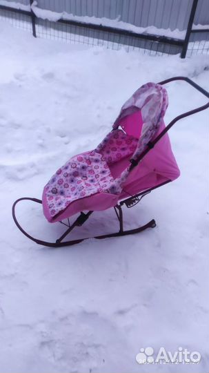 Детские санки коляска