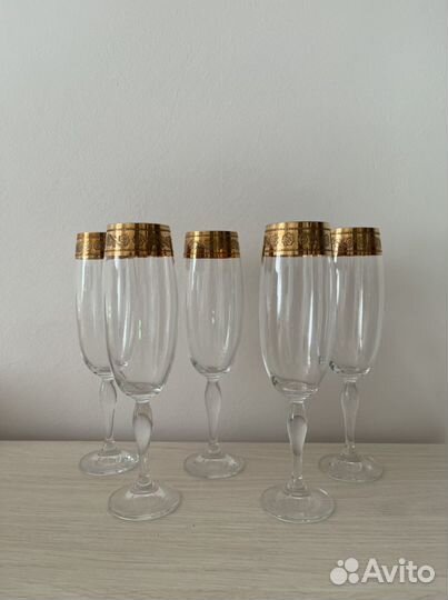 Набор бокалов для шампанского Чехия