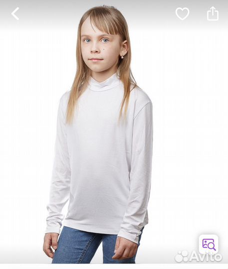 Водолазка для девочки 128 134