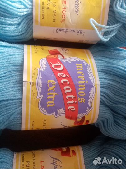 Пряжа для вязания 100 шерсть СССР