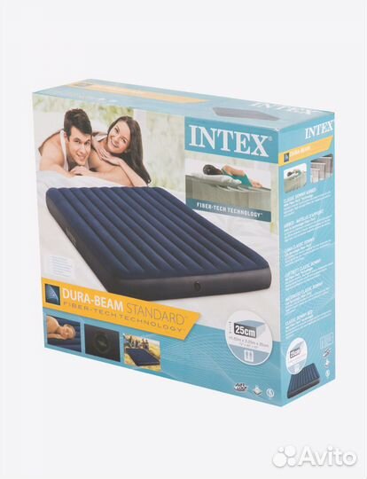 Надувной матрас intex с насосом