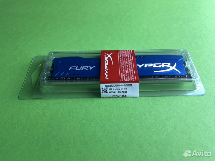 Ddr3 8gb 1600 mhz HyperX Fury Kingston Новая