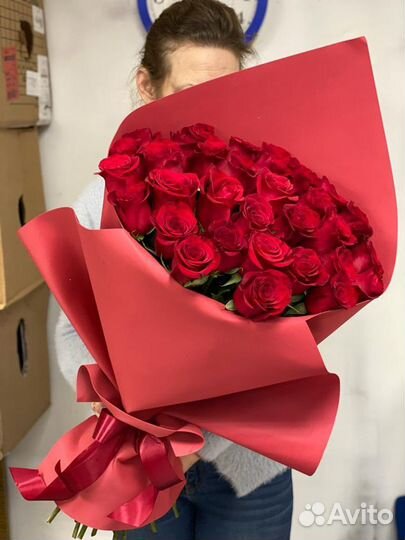 Розы 25 штук 70 см