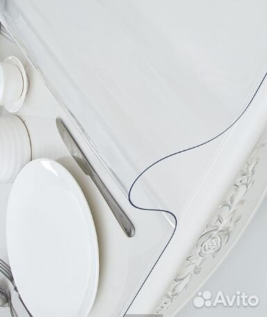 Силиконовая скатерть пвх гибкое стекло под размер