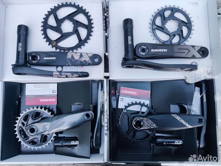 Системы Sram, Shimano, Race Face, Fsa, Truvativ
