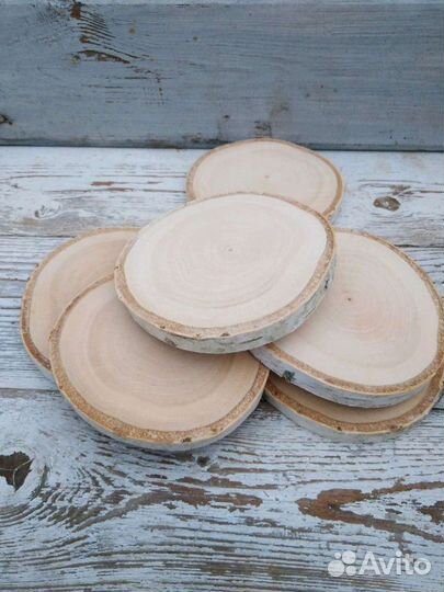 Спилы деревьев разных пород, в наличии и под заказ