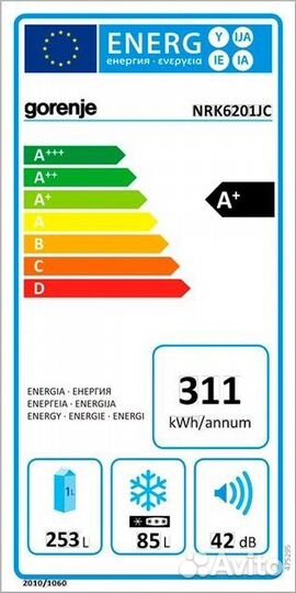 Холодильник Gorenje NRK 6201 JC