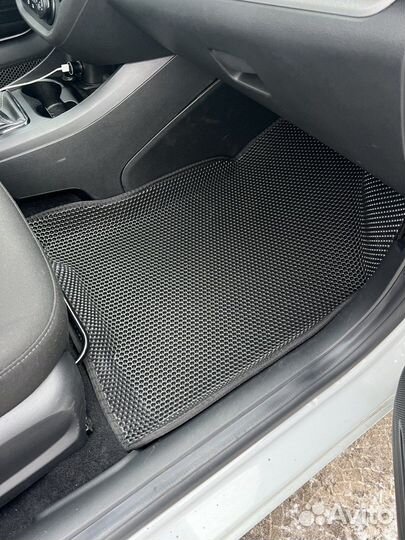 Ева коврики 3D LADA vesta с бортами