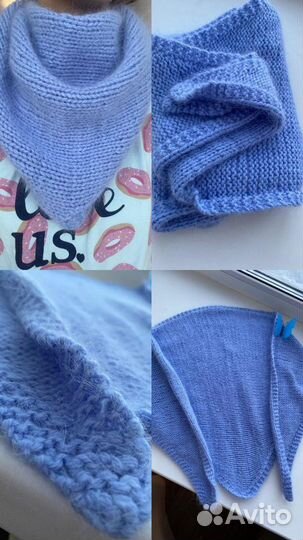 Косынка из пуха норки