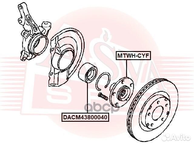 Ступица передняя mtwh-CYF asva