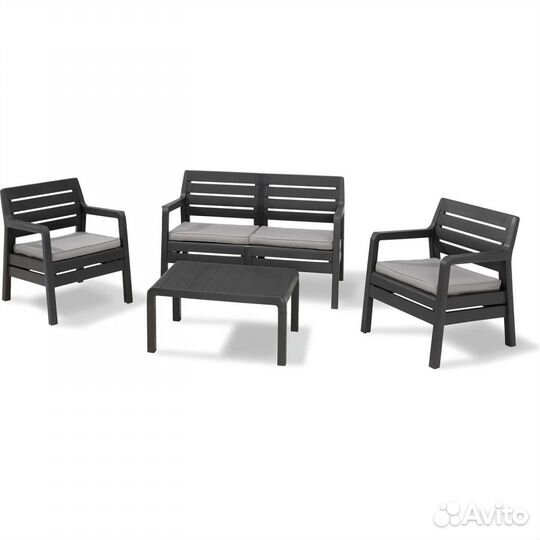 Набор садовой мебели Keter Delano Set графит