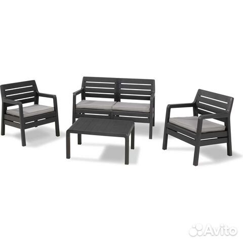 Набор садовой мебели Keter Delano Set графит