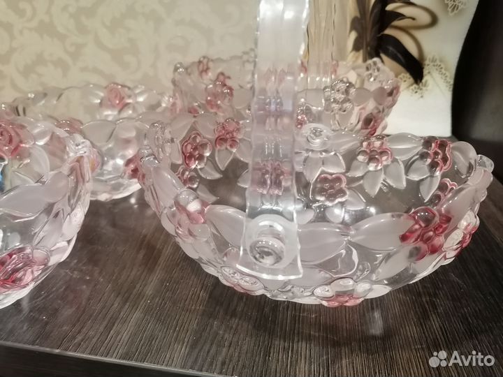 Ваза конфетница богемия