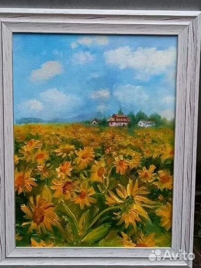 Картина маслом на холсте пейзаж