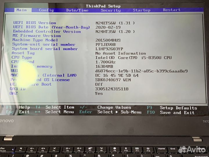 Lenovo Thinkpad T480
