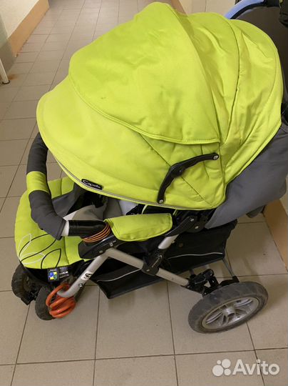 Прогулочная коляска Capella S-901 WF - лайм+серый