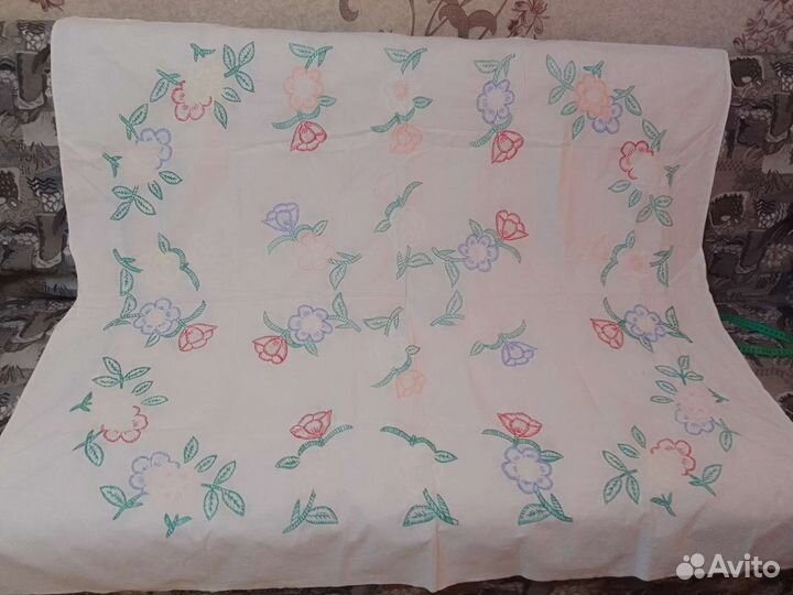 Ретро скатерть, винтаж, вышивка