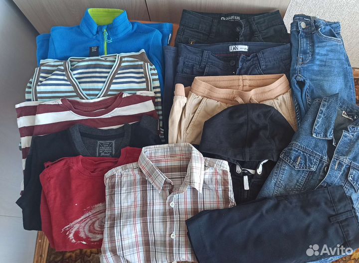 Пакет вещей одежда пакетом мальчик 122 128