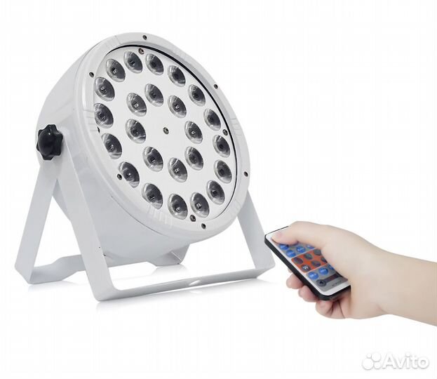 Прожектор Led par 24*12w rgbwa+UV (белый корпус)