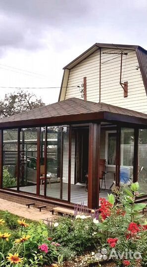 Остеклить веранду крыльцо террасу баню дом