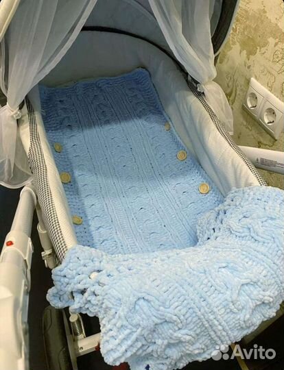 Плюшевый комплект на выписку ручной работы